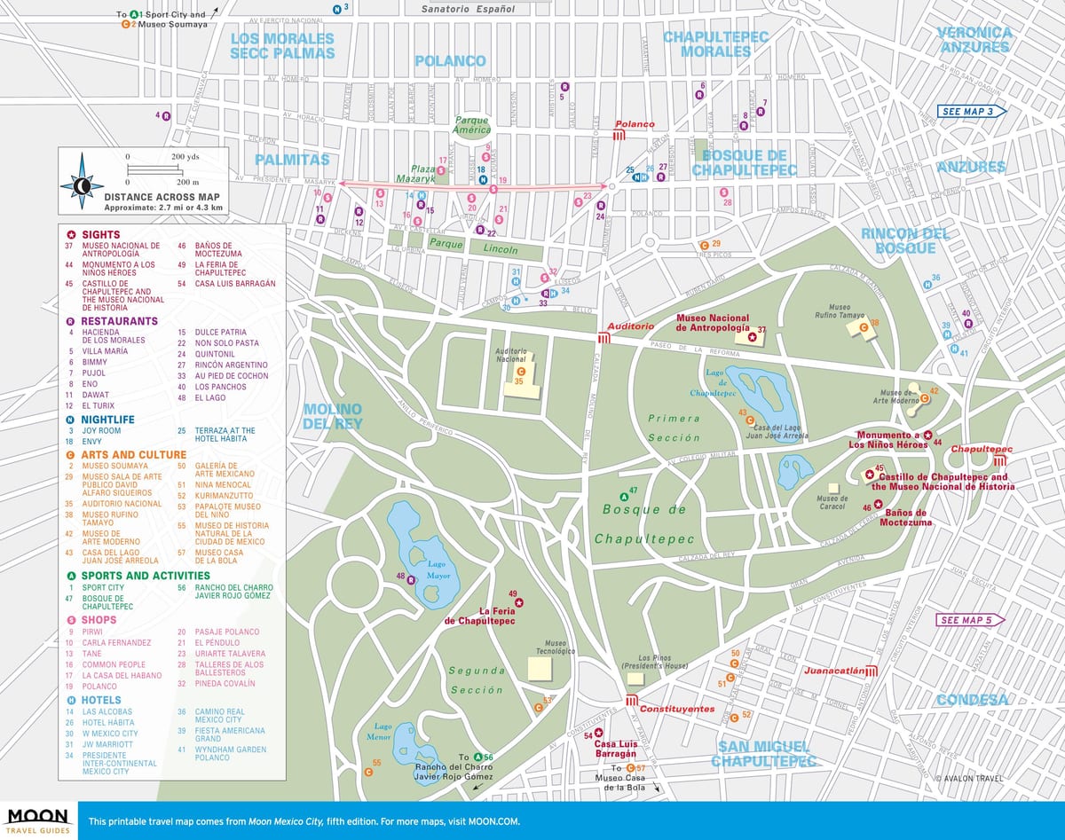 แผนที่ของ polanco เม็กซิโกซิตี้