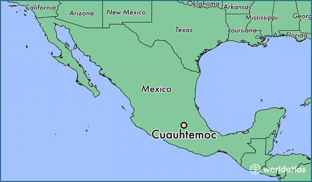 แผนที่ของ cuauhtemoc เม็กซิโก 