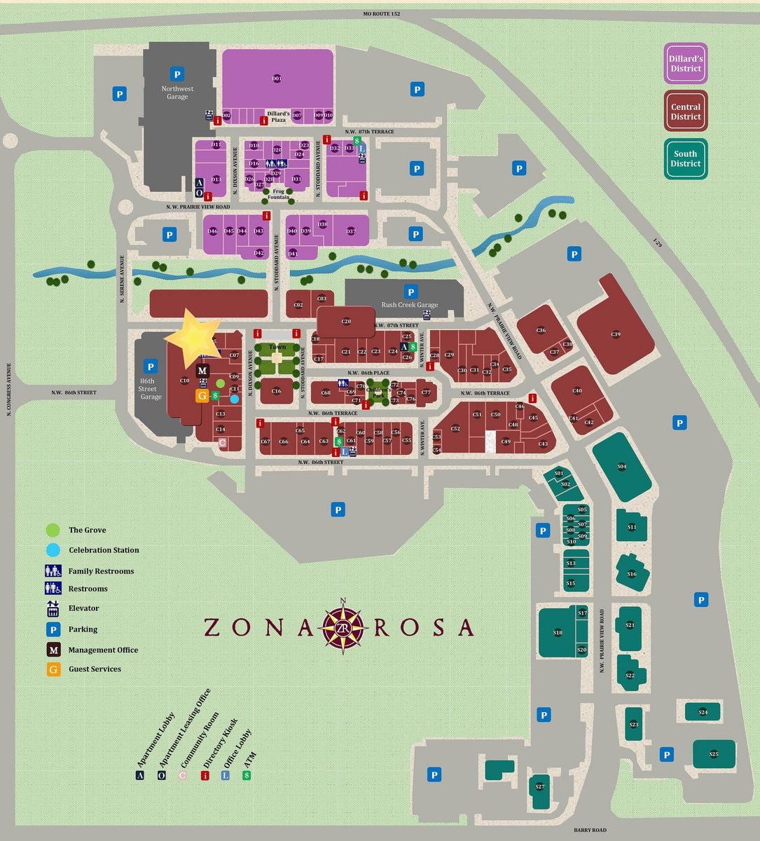 zona rosa เม็กซิโกองเมืองบนแผนที่