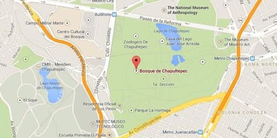 Chapultepec สวนแผนที่