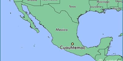 แผนที่ของ cuauhtemoc เม็กซิโก 