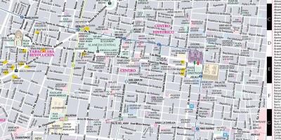 แผนที่ของ streetwise เม็กซิโกซิตี้