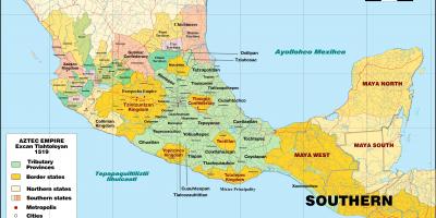 Tenochtitlan แผนที่เม็กซิโก